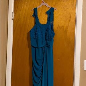 Teal gown